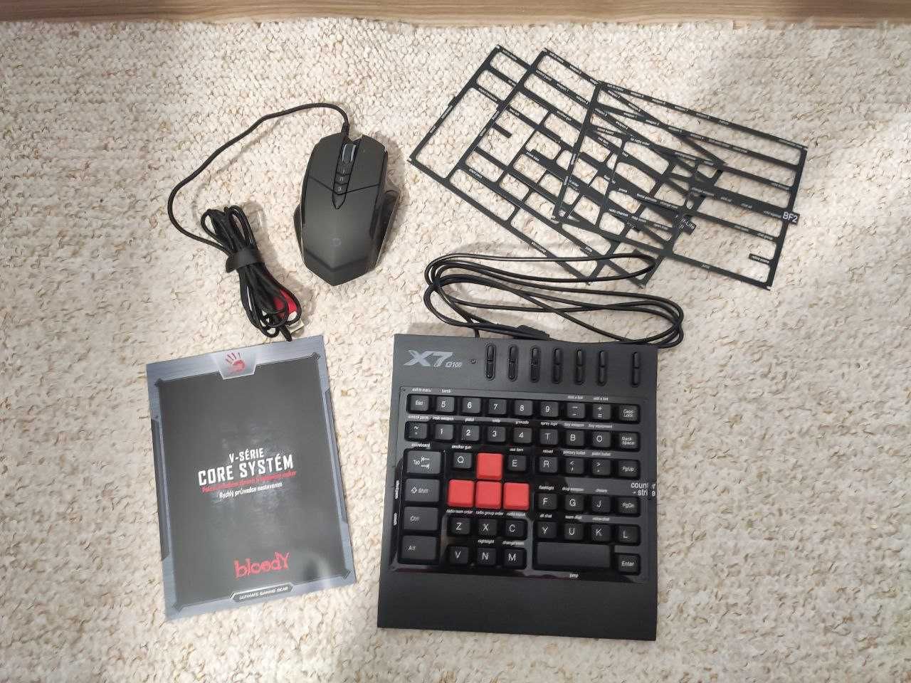 A4Tech геймърска клавиатура X7 G100  и мишка V7M