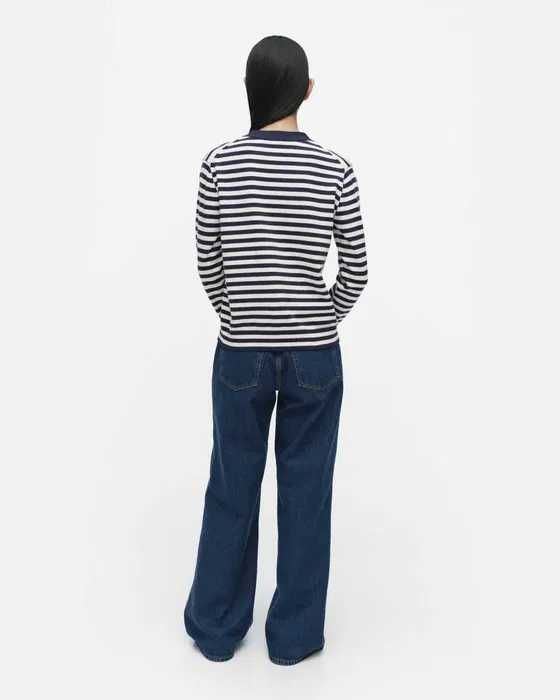 Marimekko, Cardigan din bumbac Adde Patja, Unisex, Bleumarin, L
