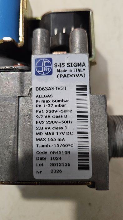 Vama de gaz sigma 845