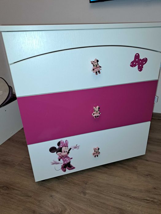 Comoda Minnie Mouse cu 3 sertare