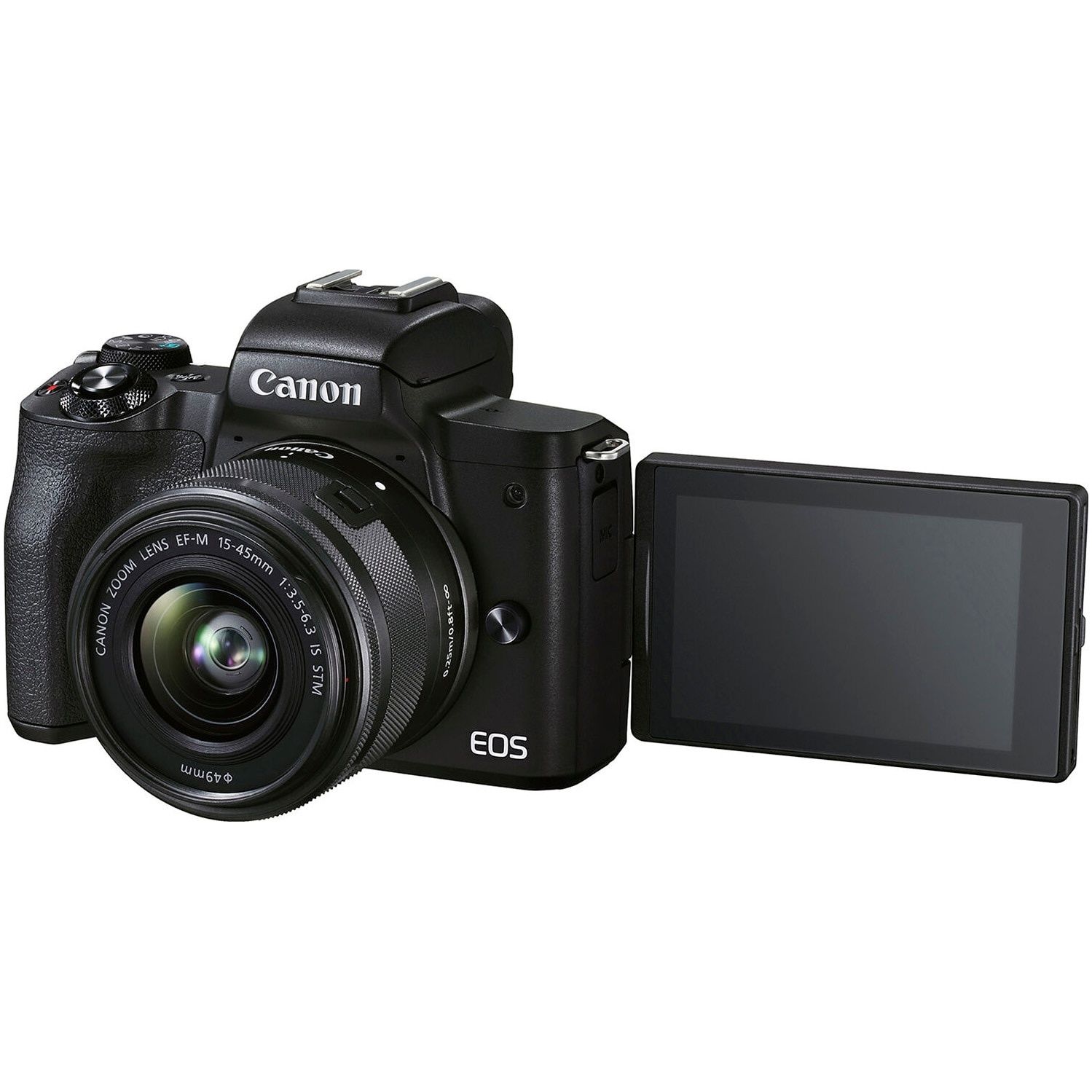 Чисто Нов Canon EOS-M50 Mark II, 24.1 MP, 4K, Wi-Fi, Черен, TRAVEL KIT