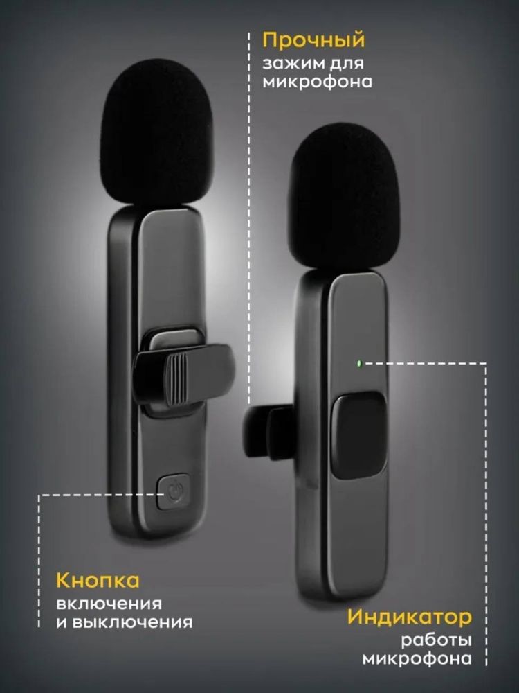 Петличка К9 с двумя микрофонами