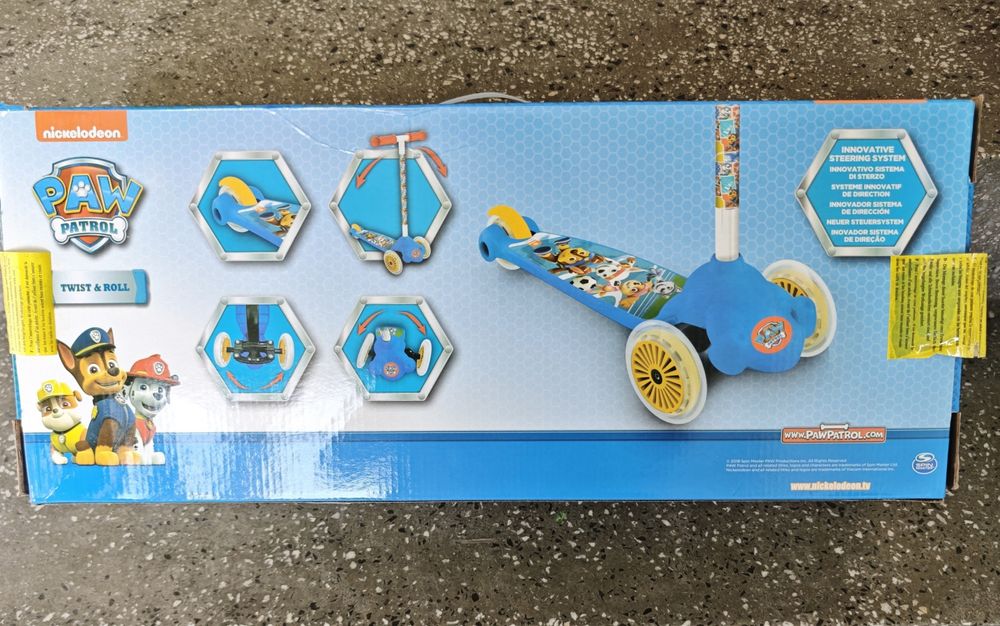 Детска Тротинетка - Скутер с 3 гуми Пес Патрул Mondo Paw patrol