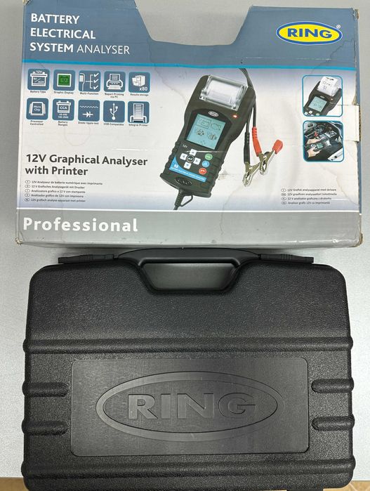 Tester - analizor baterii cu imprimanta RING RBAG700