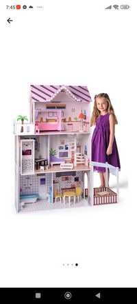 Дървена къща за кукли с обзавеждане  Малибу
