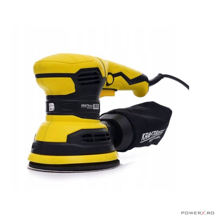 Slefuitor excentric cu sac, putere 1200 W, diametru disc 125 mm, Kraft