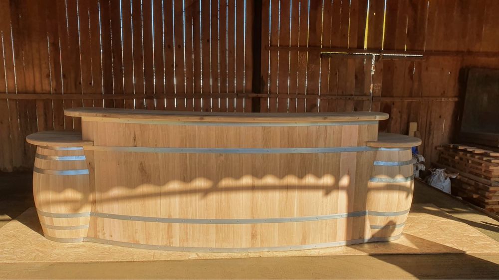 Baruri rustice din lemn masiv