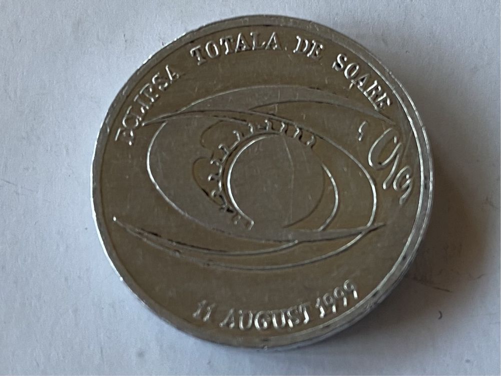 Moneda  Romaneasca cu eclipsa 1999