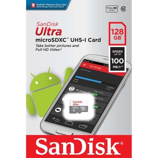 Sandisk Ultra,32-64 ГБ 10 класс, оригинал карта флешка, гарантия