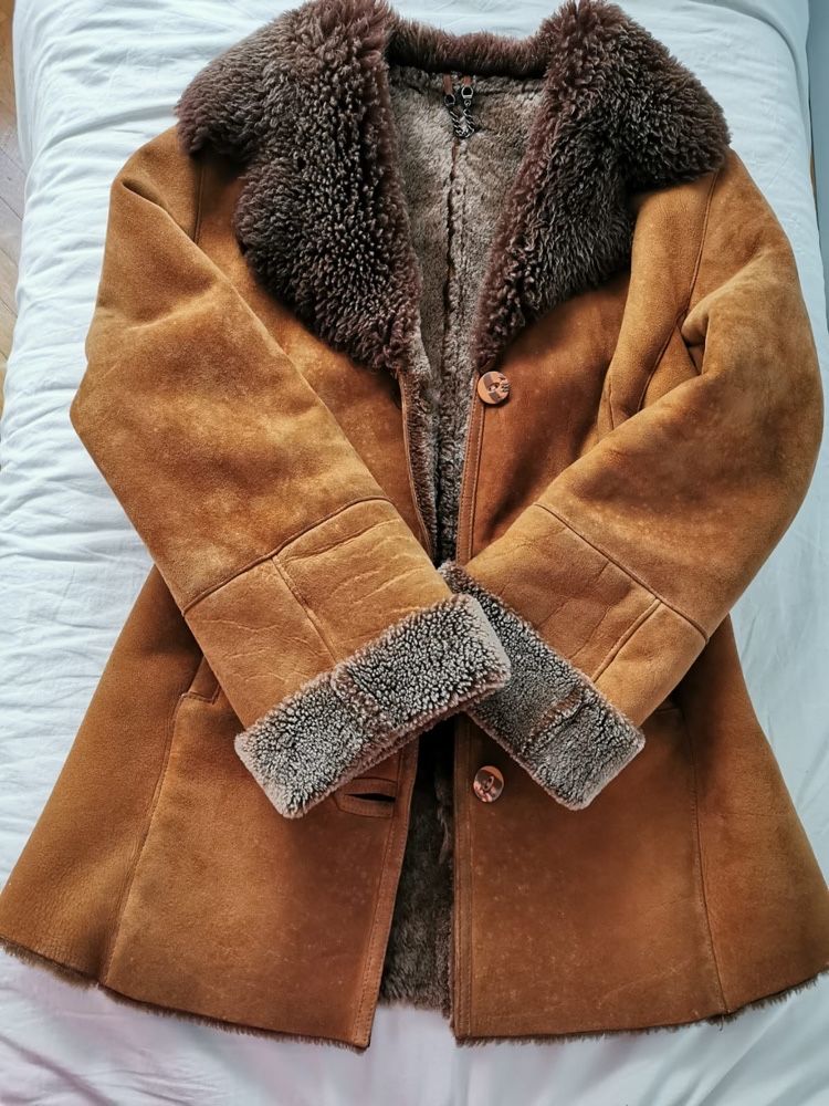 Палто от агнешка кожа