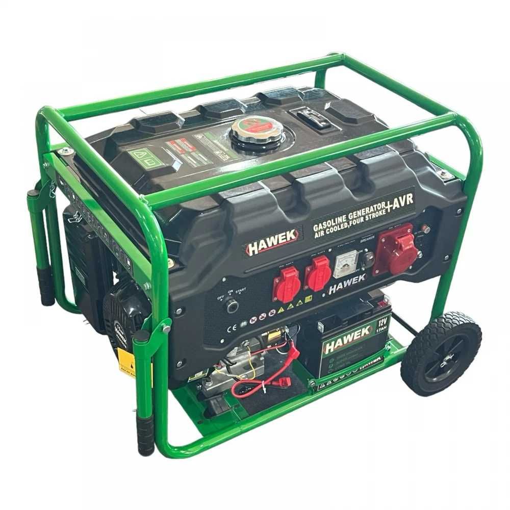 Четиритактов генератор за ток електрически старт 6,5 kW Агрегат HAWEK