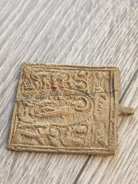 Iconita Foarte Veche Din Bronz Piesa De Colectie