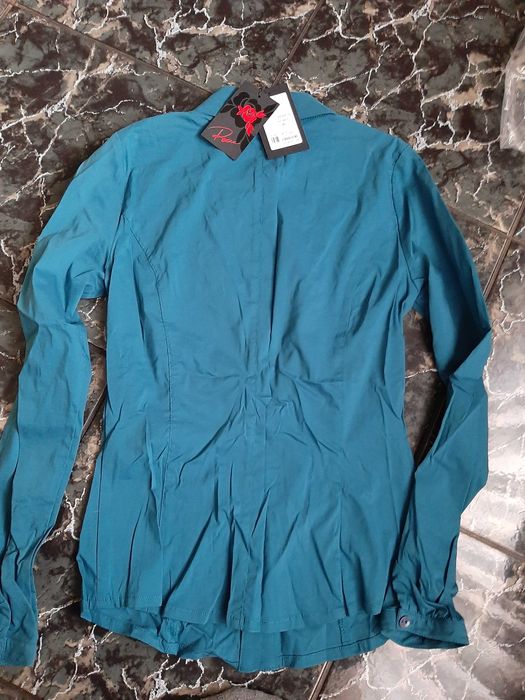 Дамска риза синя