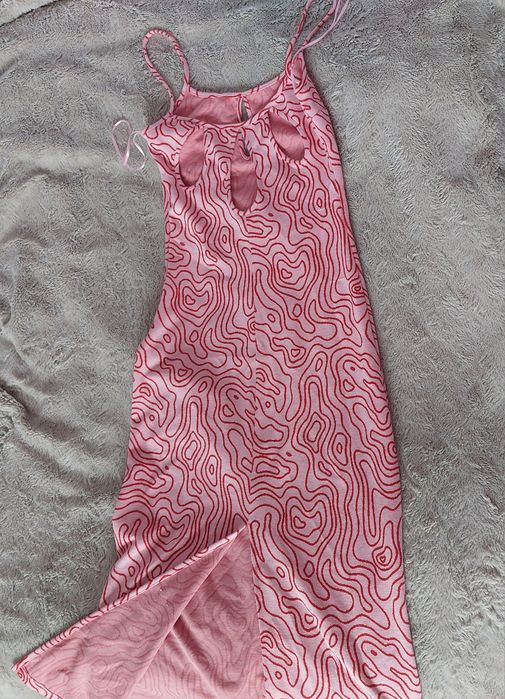 Дълга розова рокля Zara (нова)