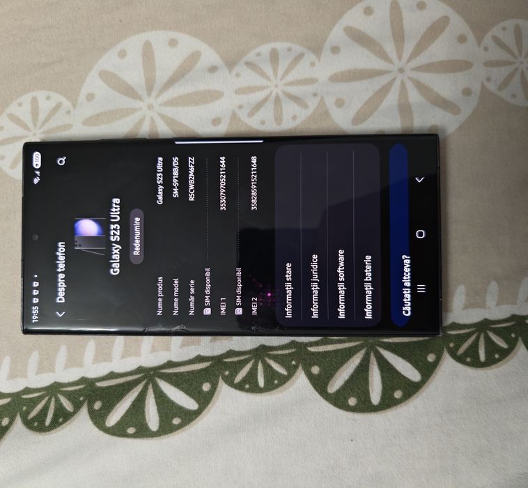 Samsung Galaxy S23 Ultra 5G 256GB Display spart