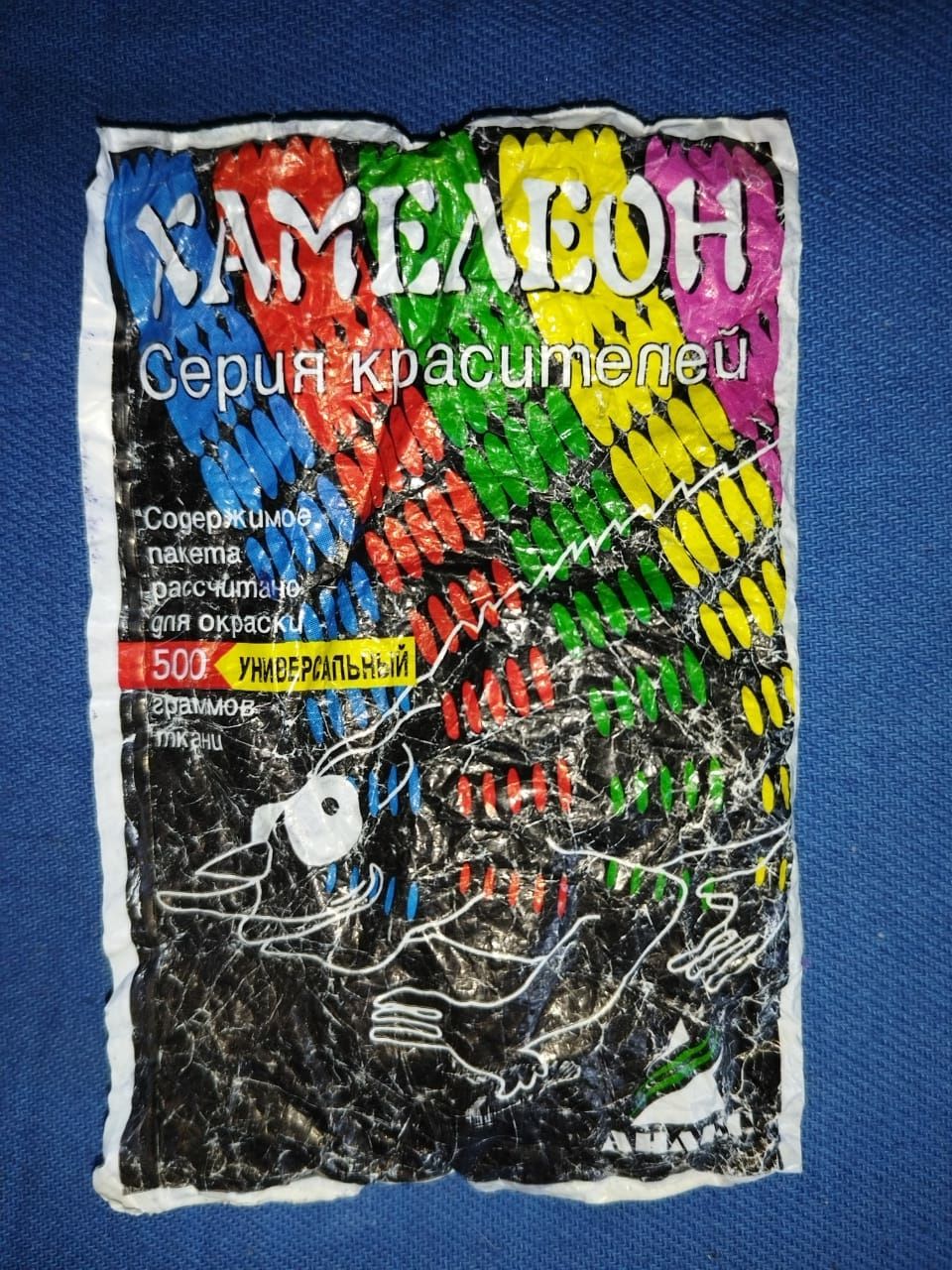 Краситель для ткани , Краска синий