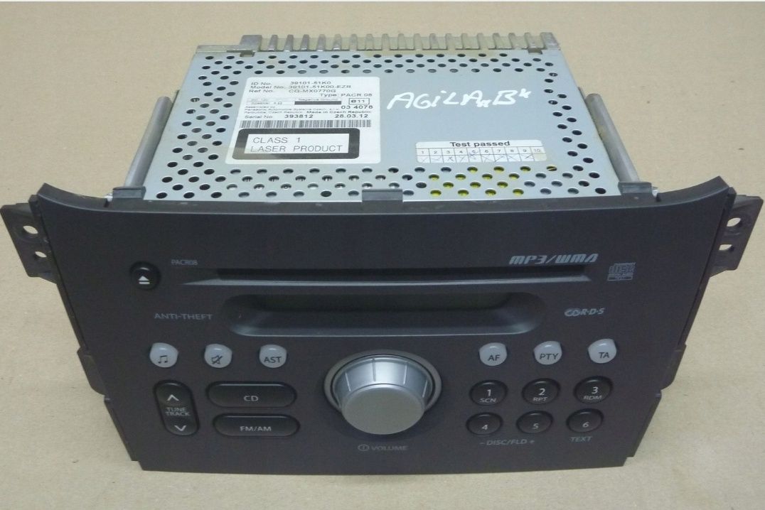 CD Player MP3 Opel Agila B