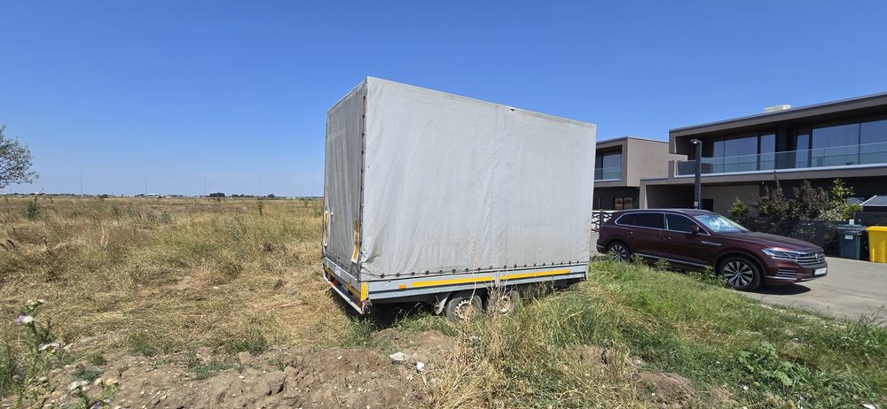 Remorcă pancar 2.7 t 4m x 2 m x2.3h interior