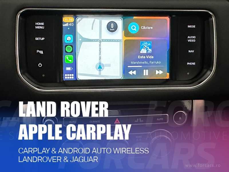 Modul Apple CarPlay Android Auto Wireless pentru Land Rover și Jaguar