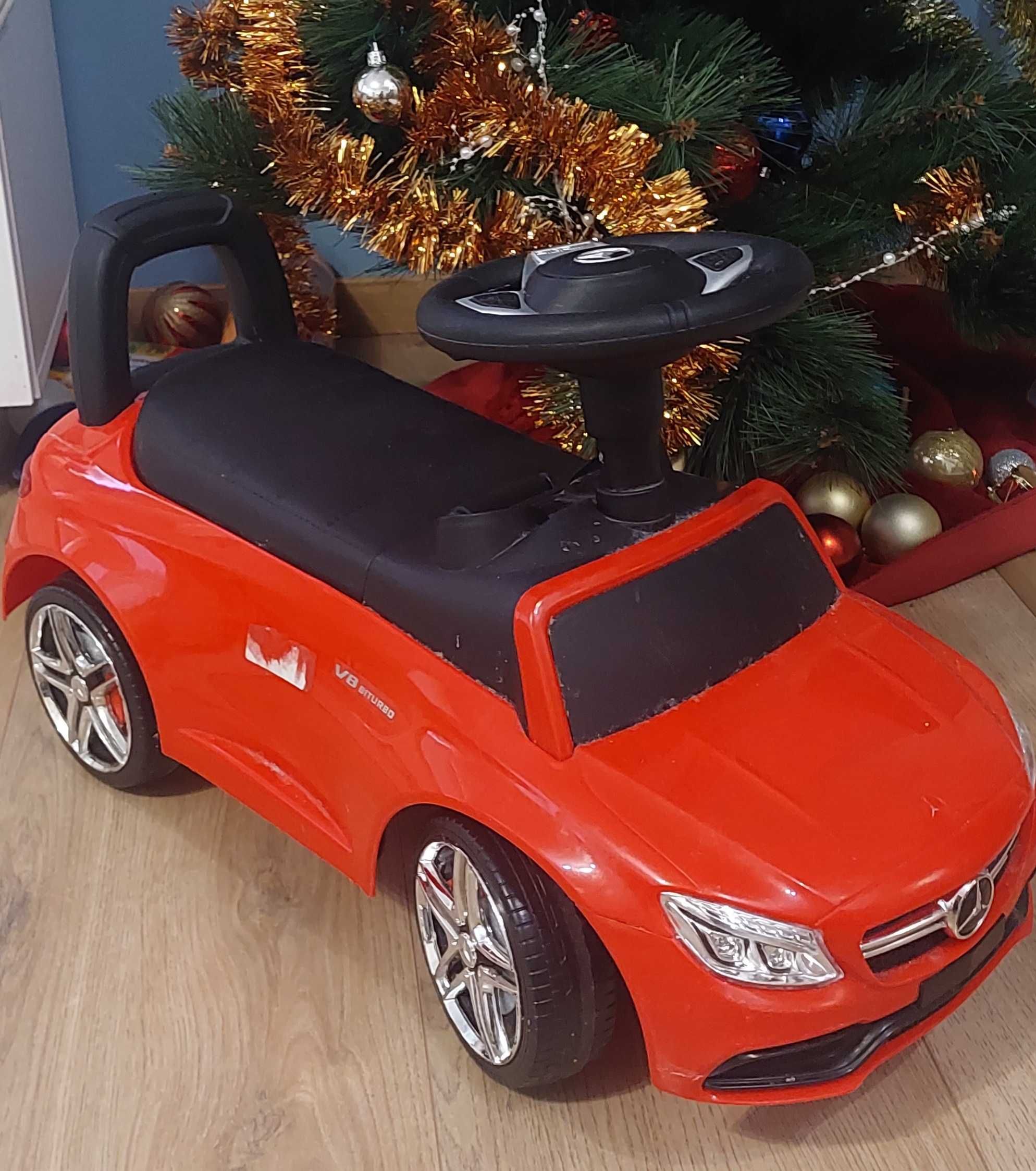 Количка за бутане Mercedes Benz C63 червена