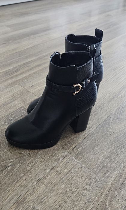 Botine cu toc gros Anna Field, mărimea 34