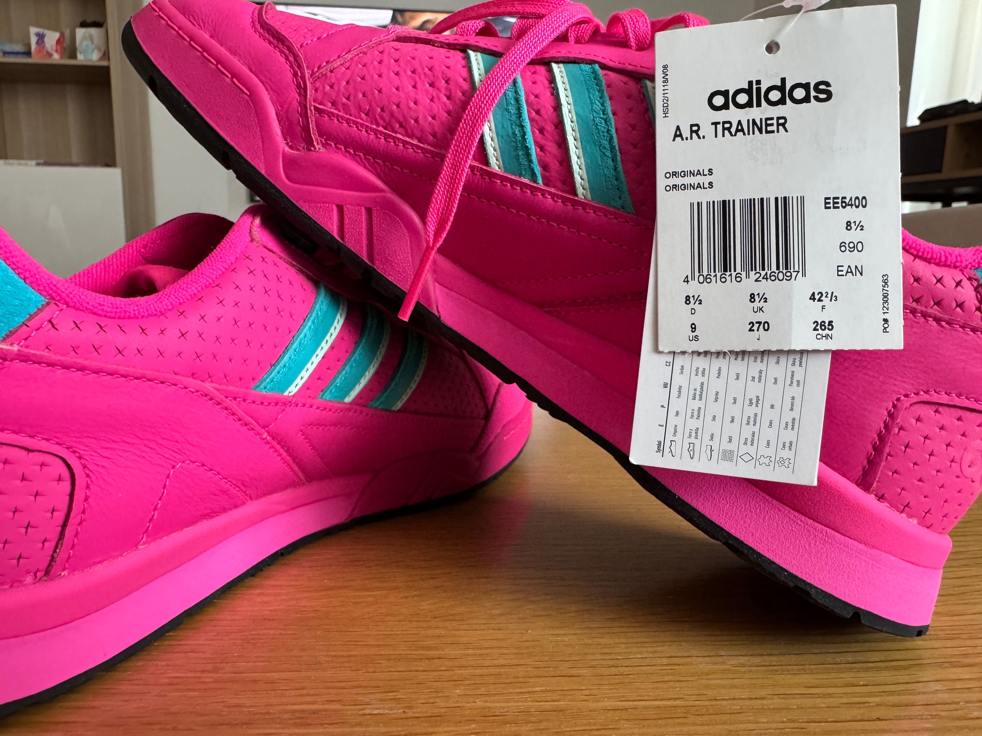 ADIDAS A.R. TRAINER Shock Pink/ Hi-Res Aqua/ Ice Mint EU 42 2/3