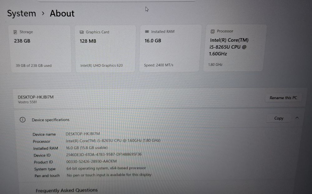 Лаптоп 15.6 Dell Latitude 5581