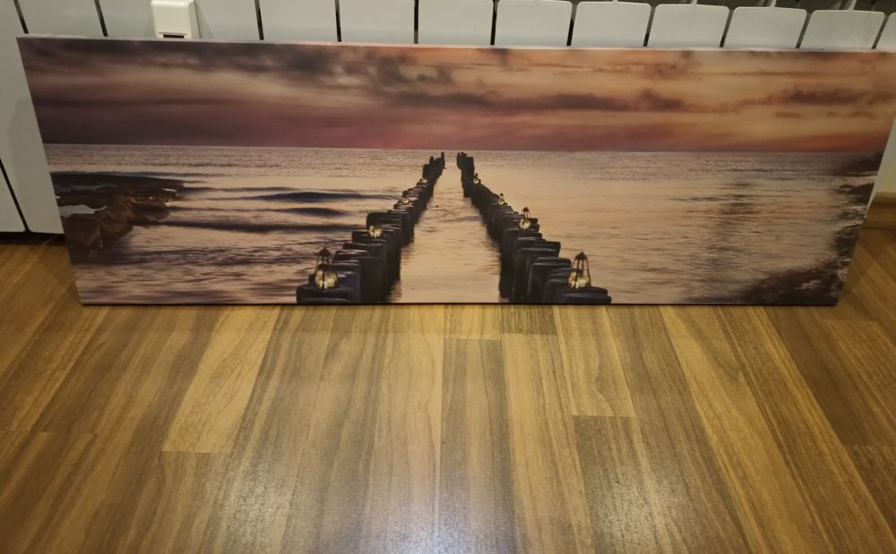 Картина на платно 90 x 30 см.светеща
