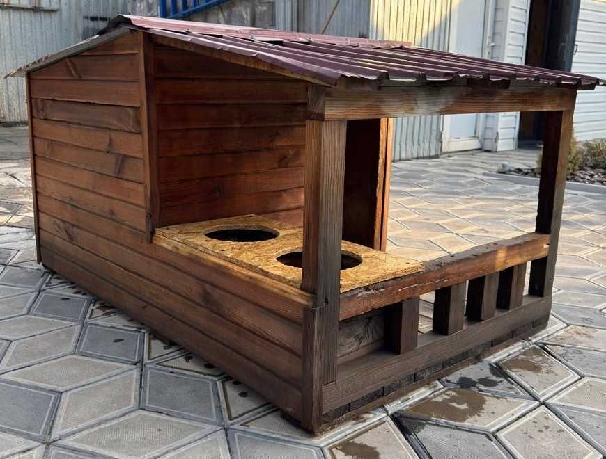 Будка Домик для собаки из дерева