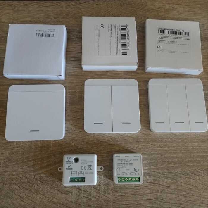 Безжичен ключ за осветление с RF433 модул. WiFi управление, с/без нула