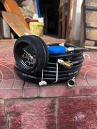 Шланг подкачки колес с манометром