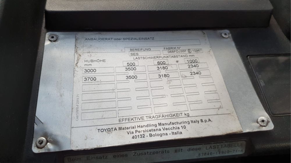 Motostivuitor Toyota Diesel 3.5 To