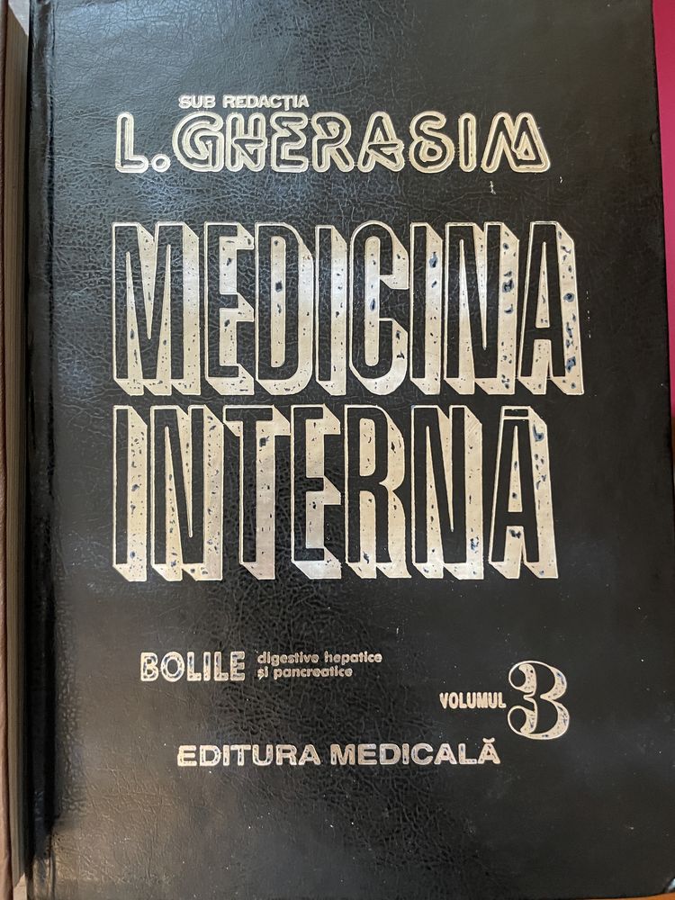 Tratat medicină internă Gherasim vol 1, 2, 3 stare foarte bună