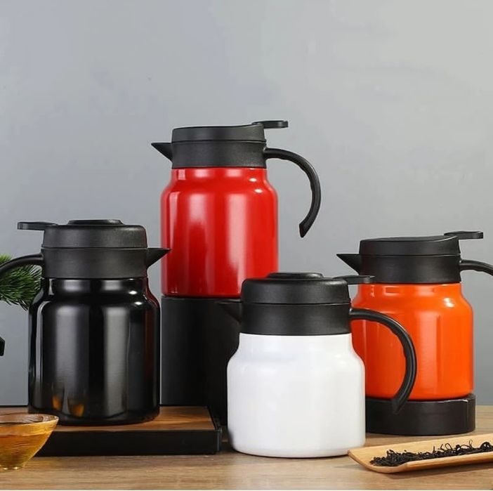 Термос, чайник металлический, вакуумный, для чая и кофе, 1000 мл