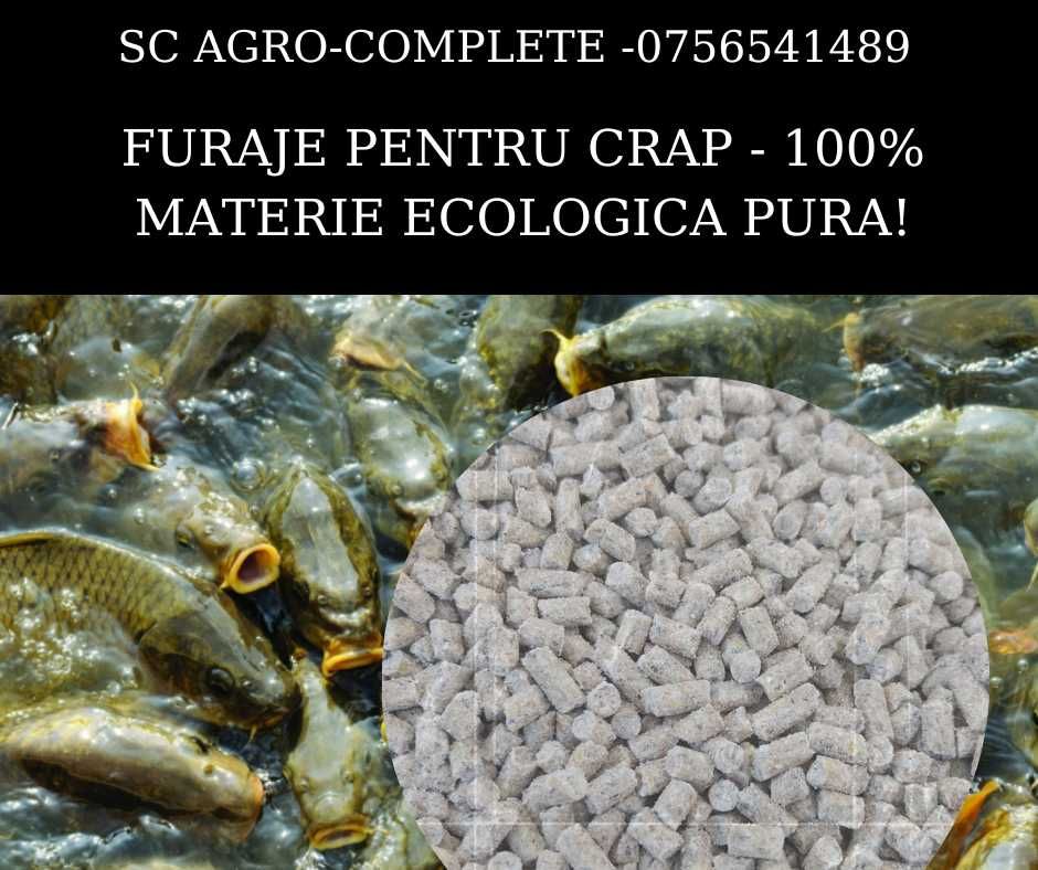 Furaje naturale concentrate granulate pentru crapi!