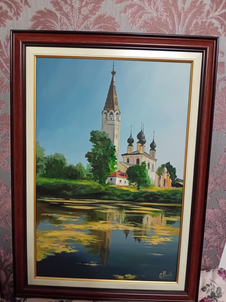 Картина " Кострома" 72х52  масло