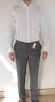 Pantaloni eleganti din lana si matase