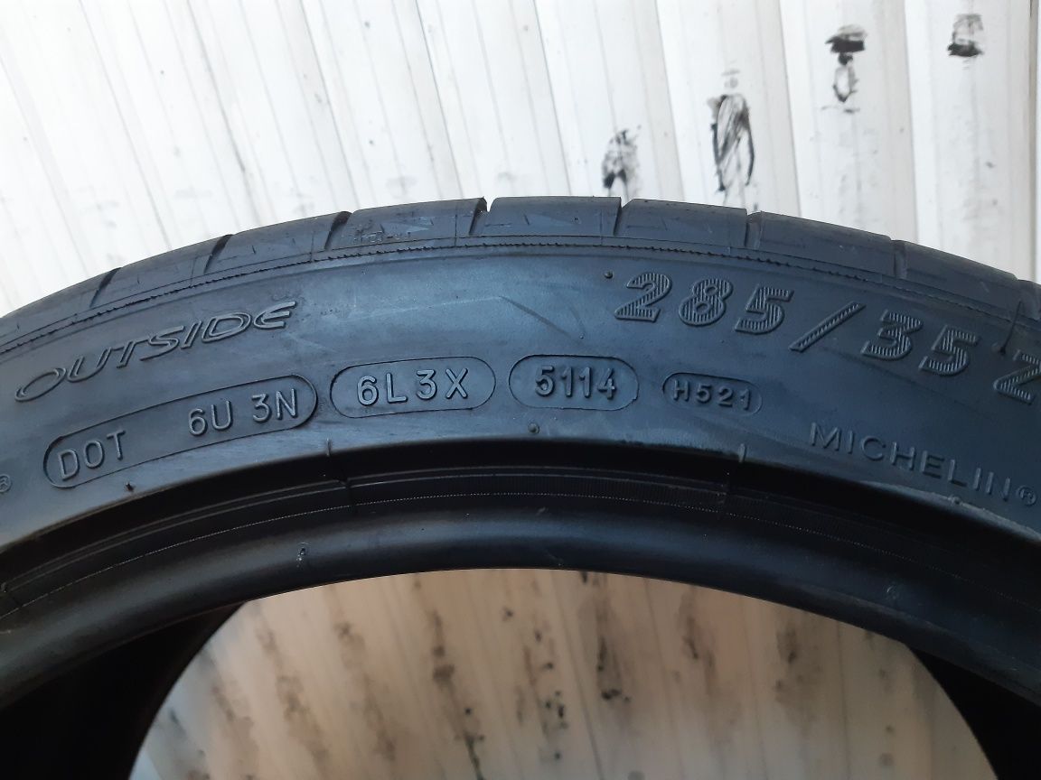 285/35/19  2×Michelin 99y vara dot 5114  4,34mm