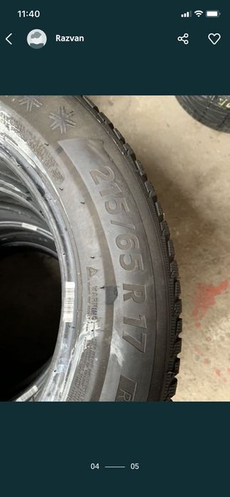 4 anvelope cauciucuri 215/65/17 Michelin m+s si 215/65/15C michelin