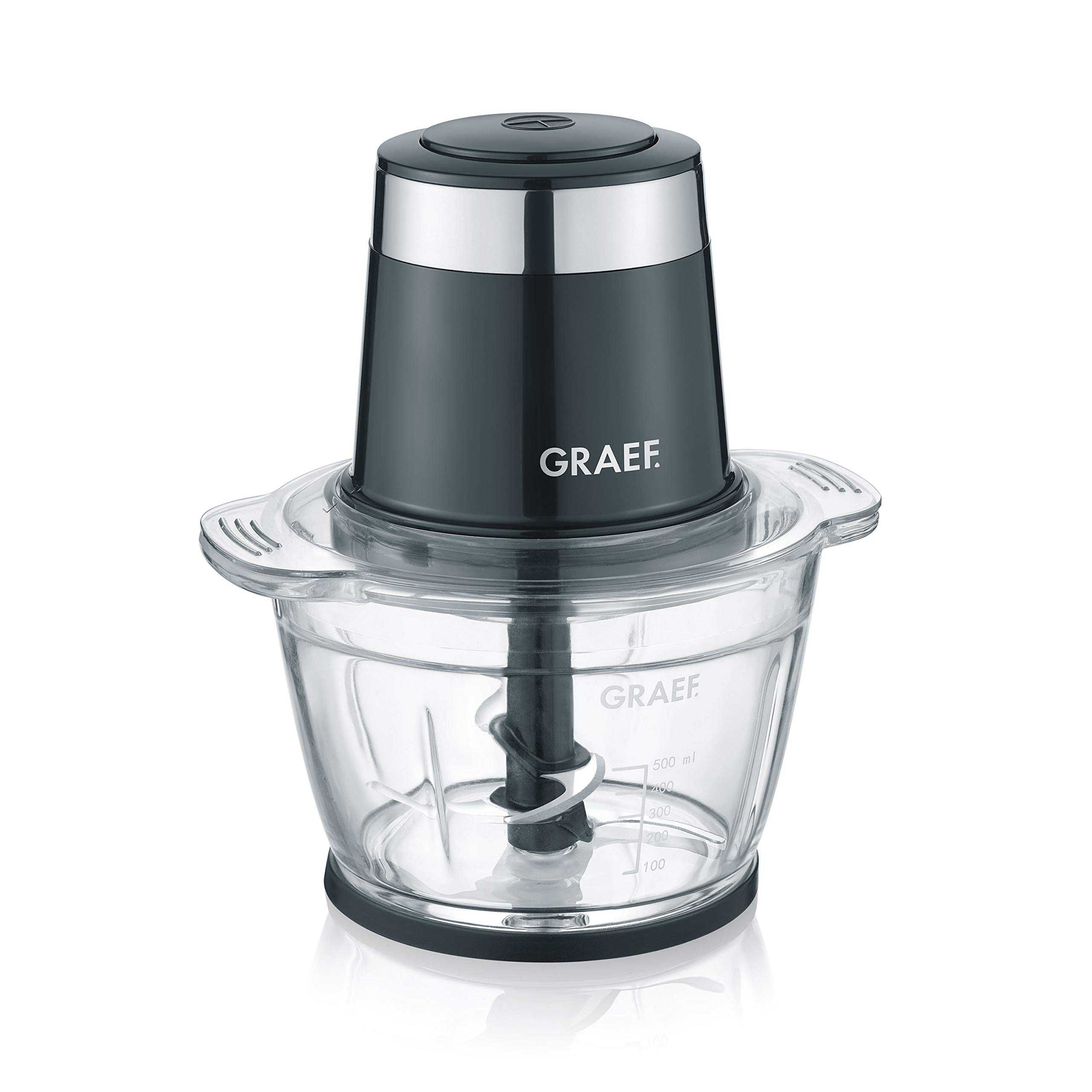 Електрически чопър Graef CH502EU, 500W, 1L, Стъклена Купа