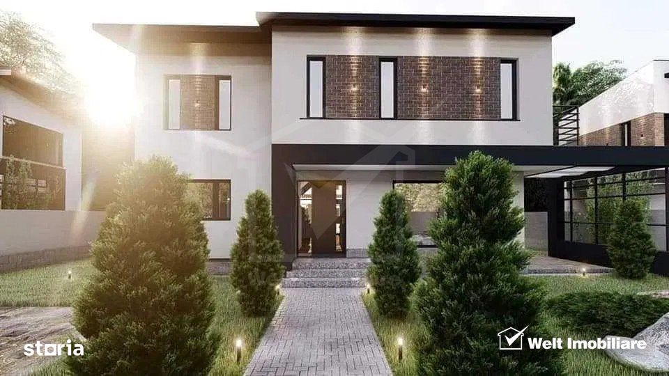 Casa individuala, 4 camere, proiect nou, zona de case, Chinteni