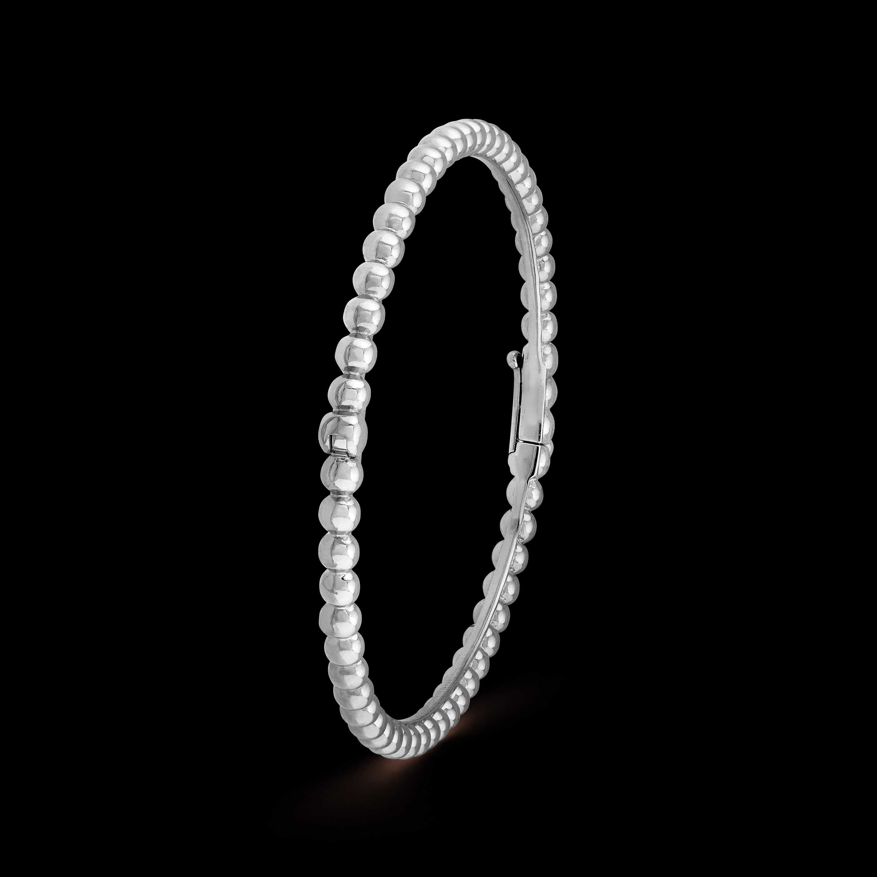 Van Cleef & Arpels VCA Silver Perlée Pearls Дамска Гривна