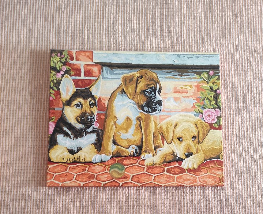 Картины  для дома для детской комнаты 40*50 см собаки