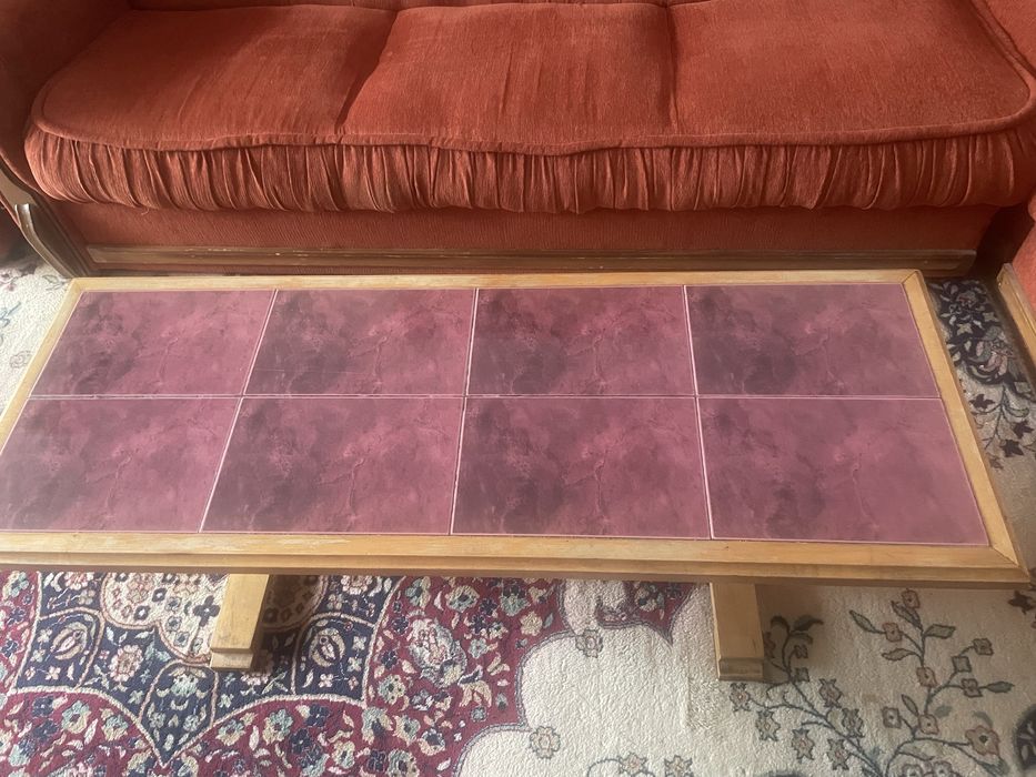 Colțar extensibil + fotoliu + masă – set complet living