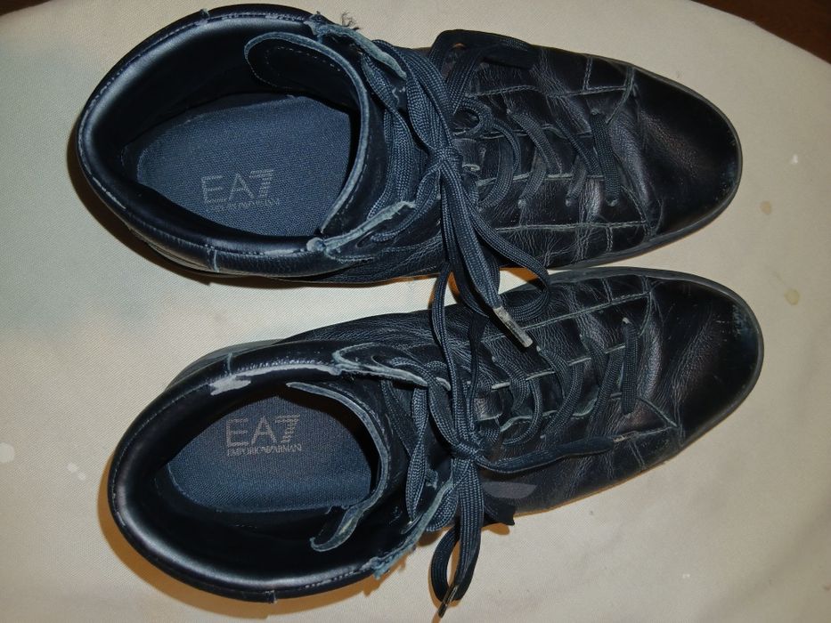 Мъжки  зимни боти от естествена кожа, EA7