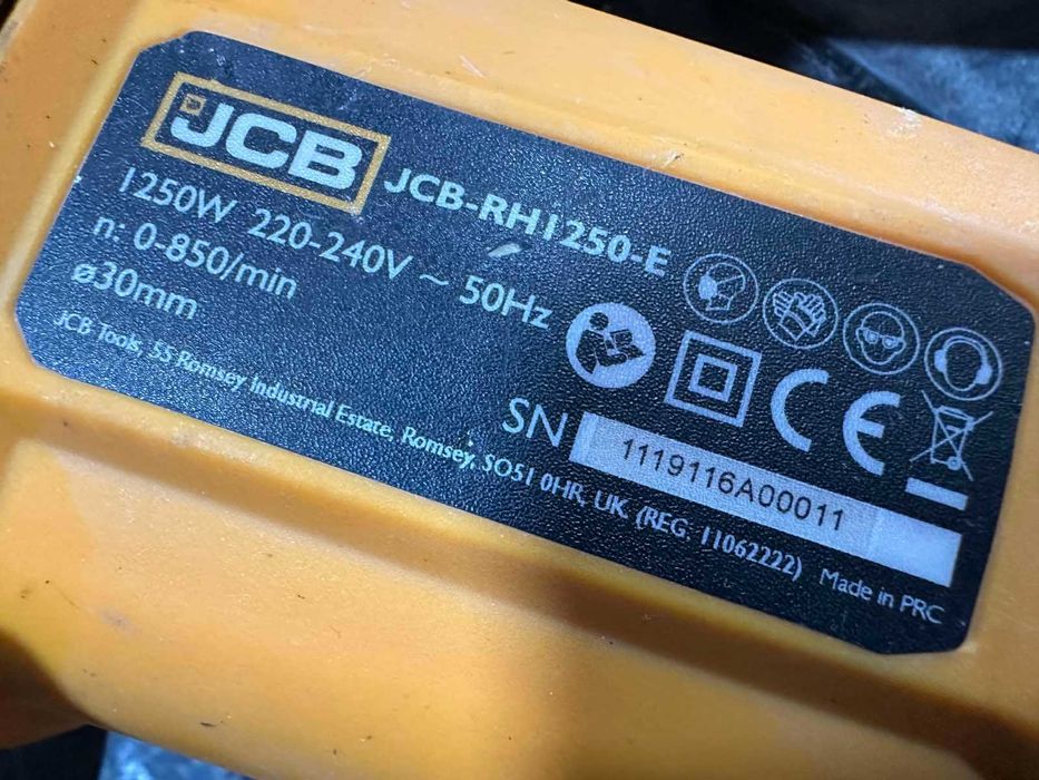 Електрически перфоратор JCB RH1250-E, 1250W, 5J