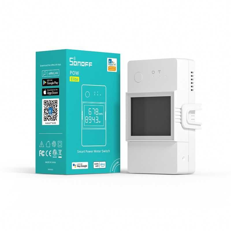Sonoff Pow Elite - WiFi управляем прекъсва с вграден електромер R316D