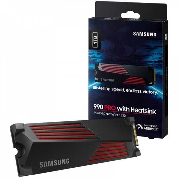 SSD 1Tb Samsung 990PRO Heatsink NVMe. Новинка Гарантия 1 Год