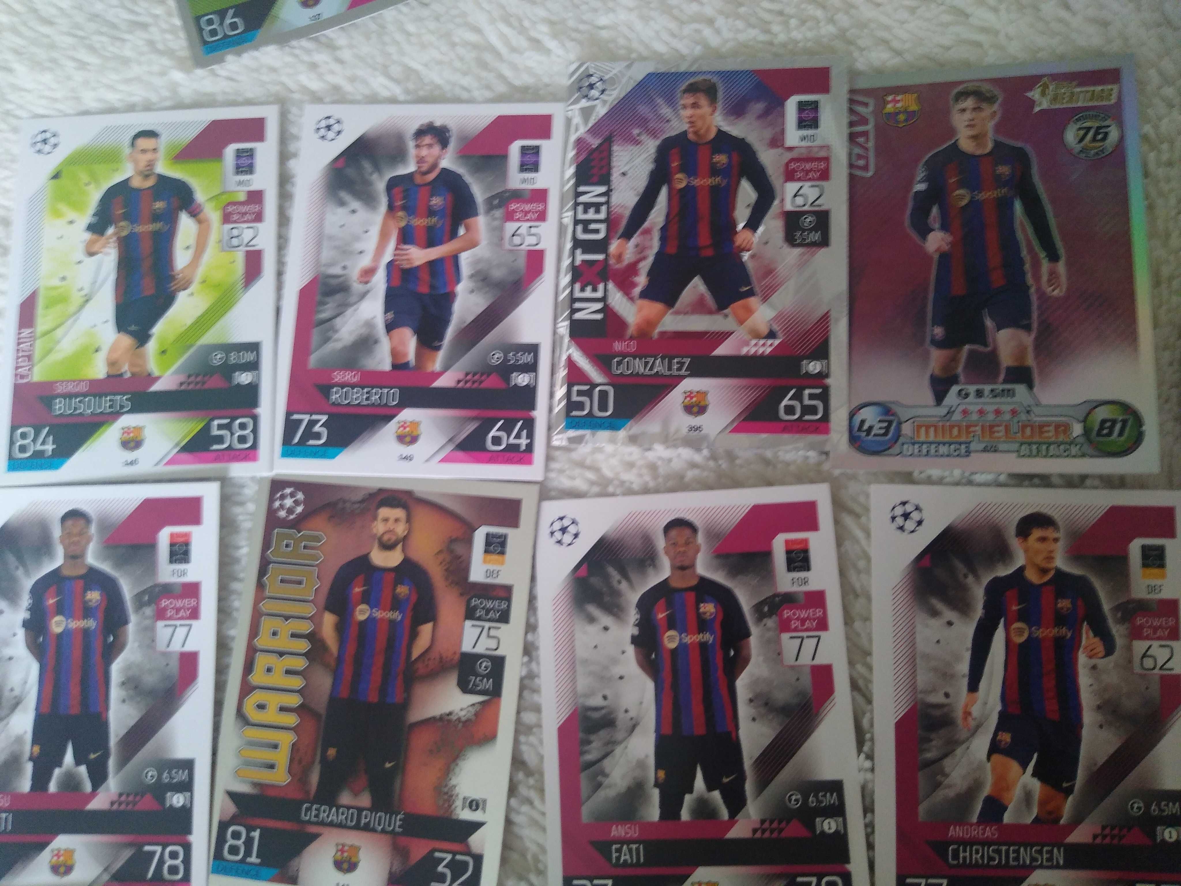 Carduri FIFA Match Attax Season 2022-2023, jucătorii de la Barcelona