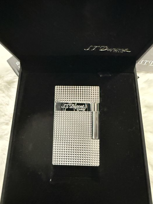 Bricheta Dupont Ligne 2 silver de inalta calitate,full box-poze reale